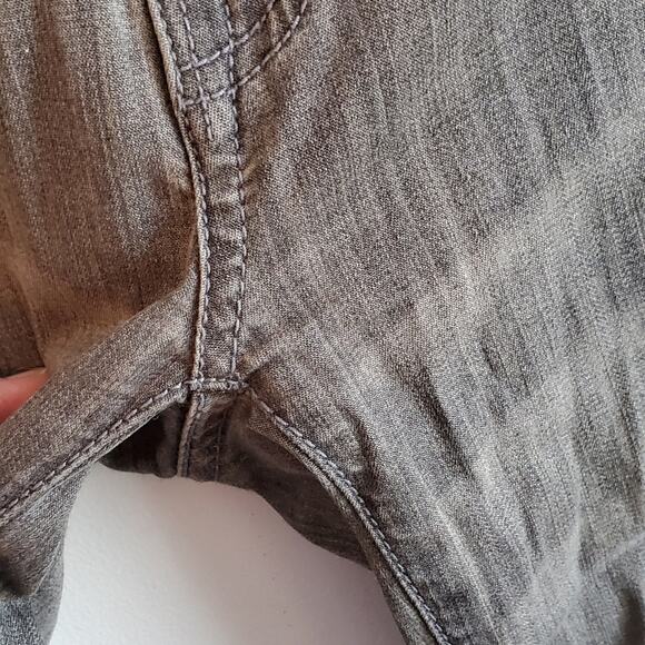 Genetic Denim The Kyle Silver Cropped Jeans Size 25 ~ Edgy Grunge Streetwear - Picture 7 of 16